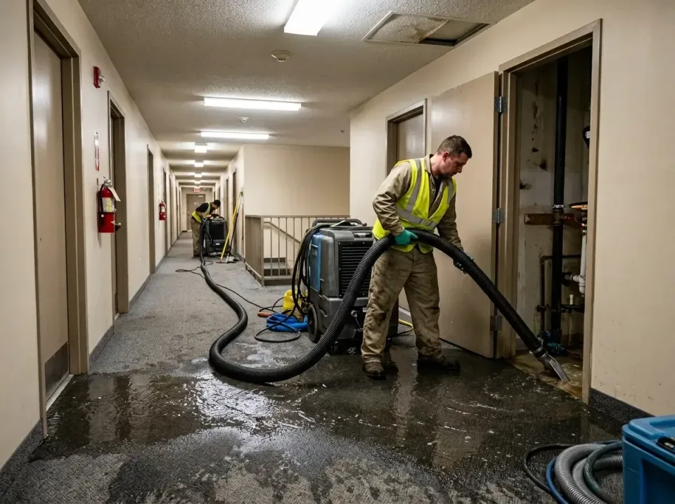 multi-unit-apartment-hallway-f-005 — frequently asked questions, Emergency Burst Pipe Water Extraction & Removal in Rollingw…